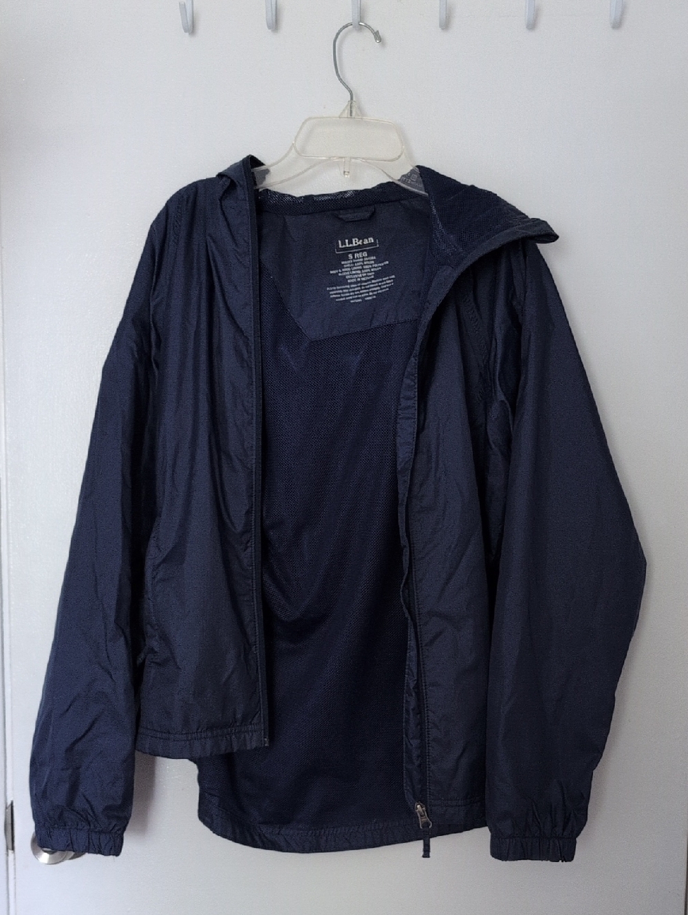 LL Bean Packable Nylon Raincoat